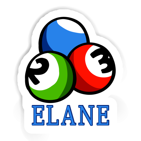 Autocollant Boule de billard Elane Laptop Image