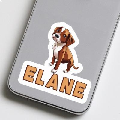 Sticker Boxer Dog Elane Notebook Image