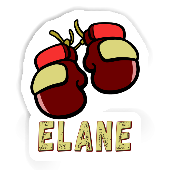 Sticker Elane Boxing Glove Notebook Image