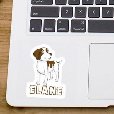 Elane Autocollant Bretagne chien Notebook Image