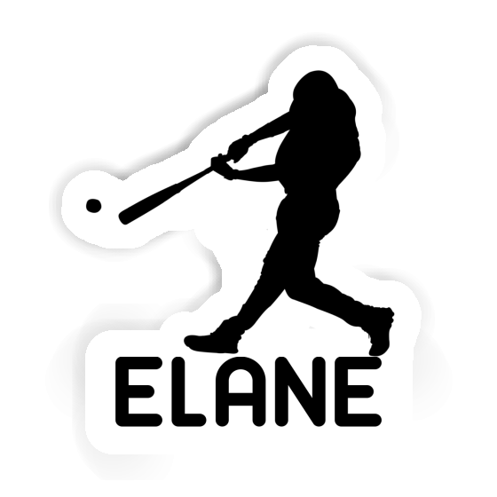 Sticker Elane Baseball Player Image