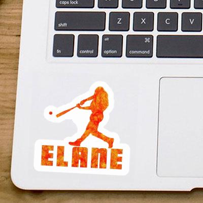 Elane Autocollant Joueur de baseball Notebook Image