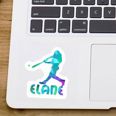 Elane Sticker Baseball Player Gift package Image