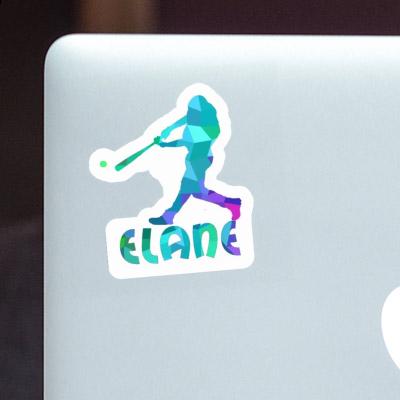 Elane Sticker Baseball Player Gift package Image