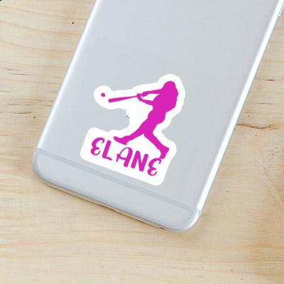 Sticker Elane Baseball Player Gift package Image