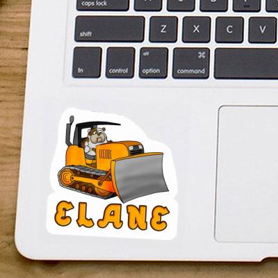 Sticker Bulldozer Elane Notebook Image