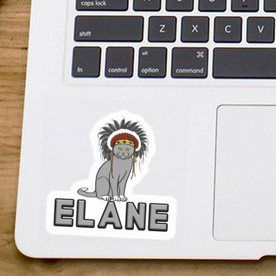 Sticker Elane Cat Image