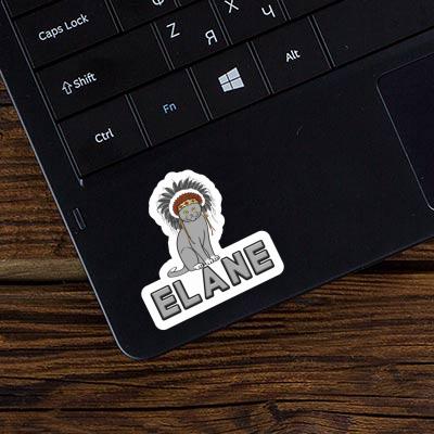 Sticker Elane Cat Laptop Image