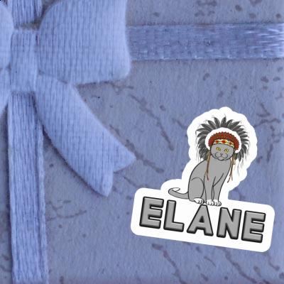 Sticker Elane Cat Image