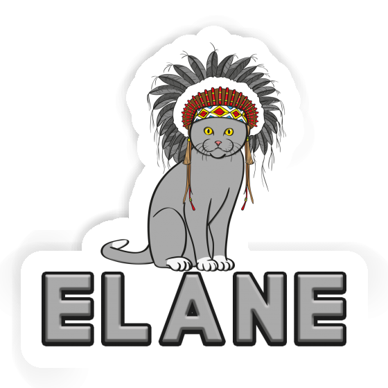 Elane Autocollant Chat Laptop Image