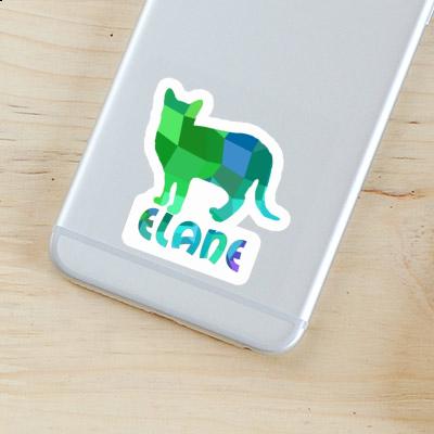 Elane Autocollant Chat Laptop Image