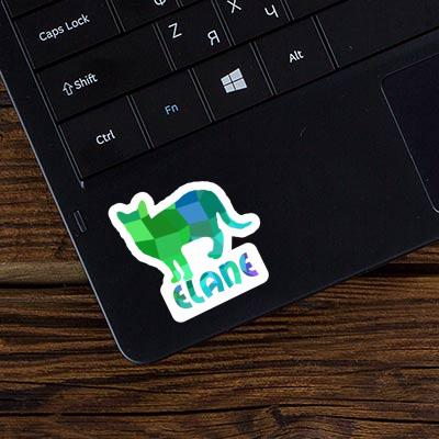 Sticker Elane Cat Image