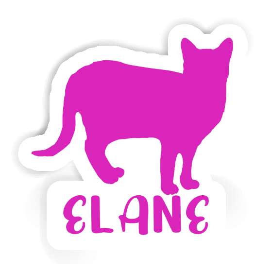 Elane Autocollant Chat Laptop Image