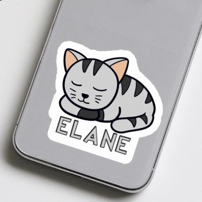 Chat Autocollant Elane Notebook Image