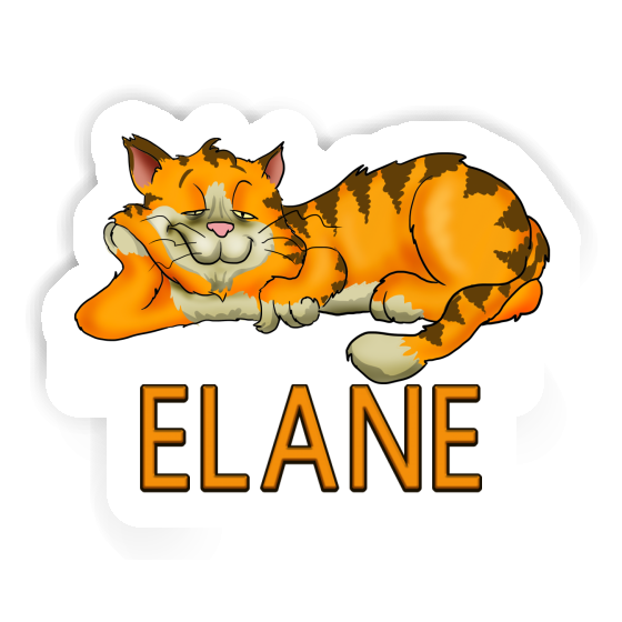 Sticker Cat Elane Laptop Image