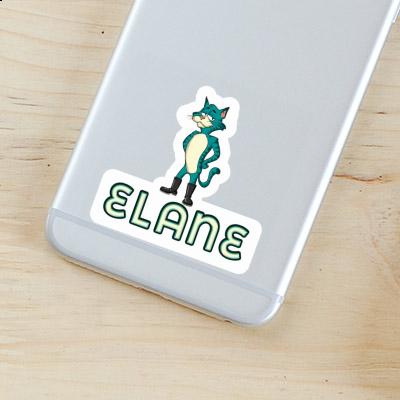 Sticker Cat Elane Laptop Image