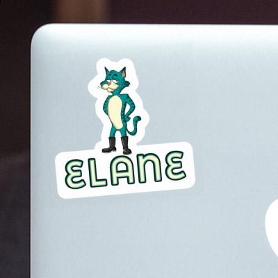 Sticker Cat Elane Notebook Image