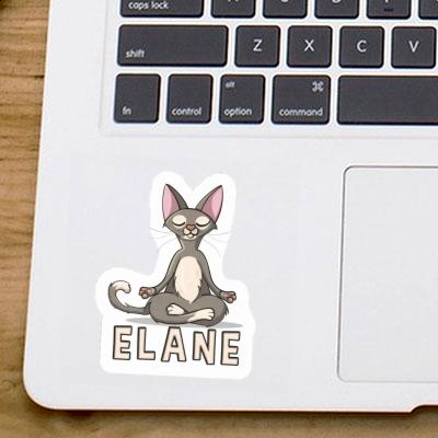 Sticker Elane Yoga-Katze Image