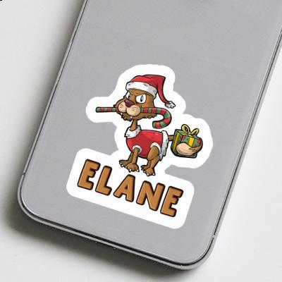 Elane Aufkleber Weihnachtskatze Notebook Image