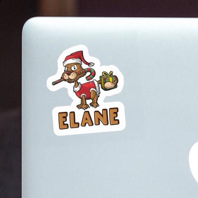 Elane Sticker Christmas Cat Gift package Image