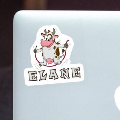 Skipping Ropes Cow Sticker Elane Image