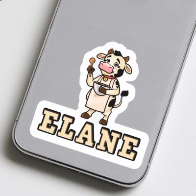 Autocollant Vache Elane Laptop Image