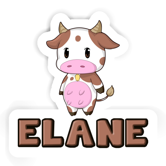 Cow Sticker Elane Image