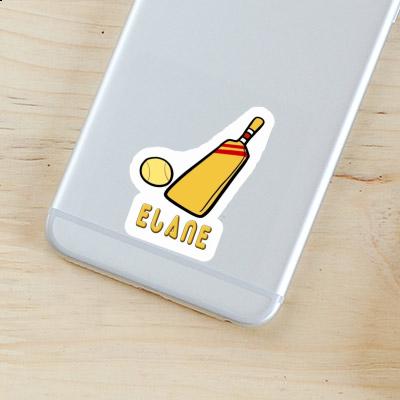 Cricket Bat Sticker Elane Laptop Image