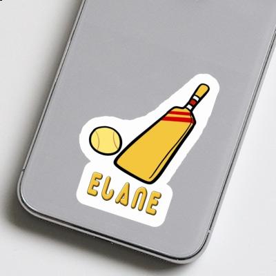 Cricket Bat Sticker Elane Laptop Image