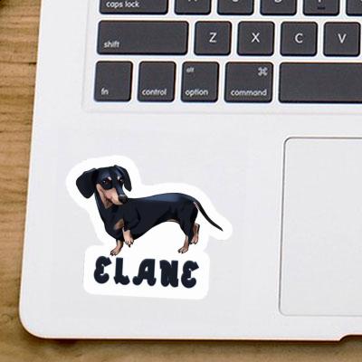 Dachshund Sticker Elane Laptop Image