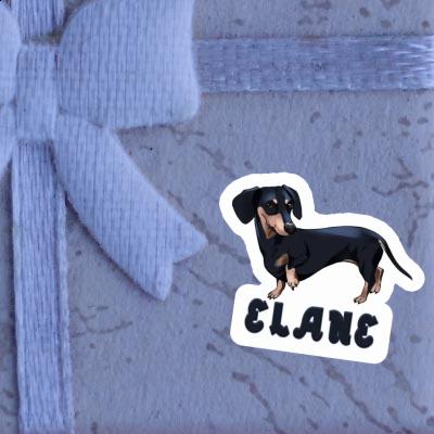 Dachshund Sticker Elane Laptop Image