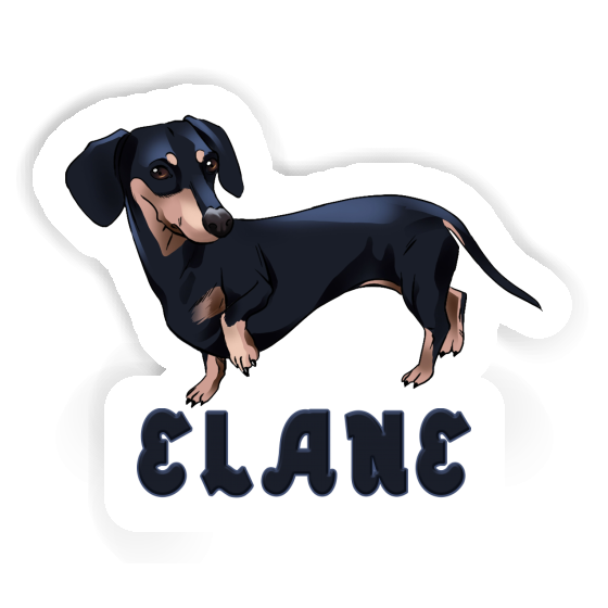 Dachshund Sticker Elane Image