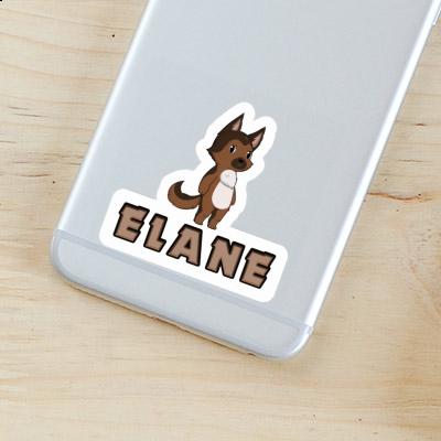 Sticker German Sheperd Elane Notebook Image