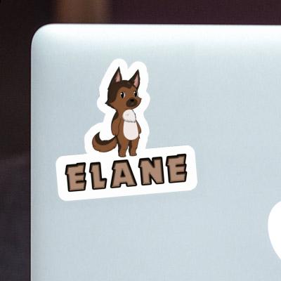 Sticker German Sheperd Elane Notebook Image