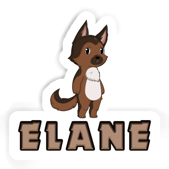 Sticker German Sheperd Elane Notebook Image