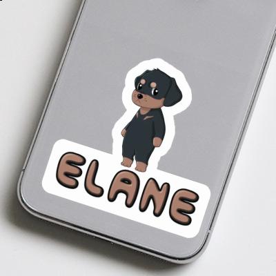 Elane Sticker Rottweiler Laptop Image