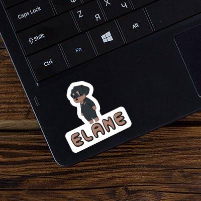 Elane Sticker Rottweiler Notebook Image