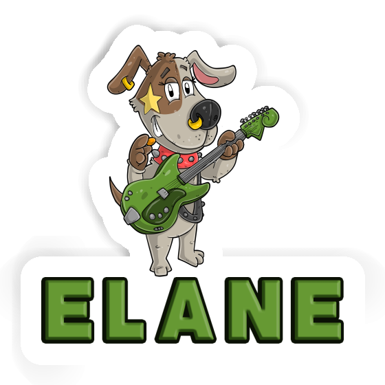 Guitarist Sticker Elane Laptop Image