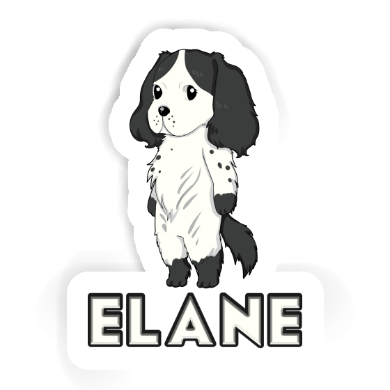 Sticker English Cocker Spaniel Elane Gift package Image