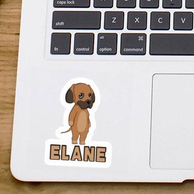 Sticker Elane German Mastiff Laptop Image