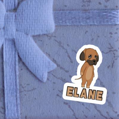 Elane Autocollant Dogue allemand Laptop Image