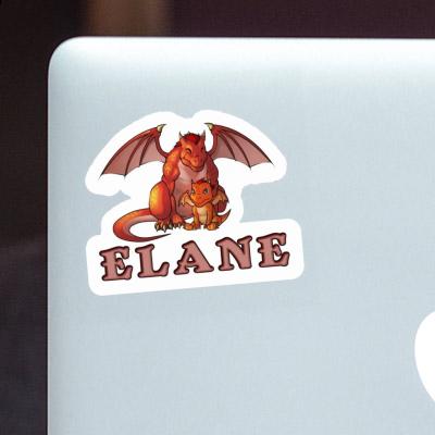 Elane Sticker Drache Notebook Image