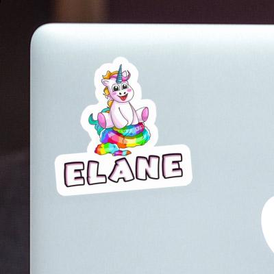 Bébé licorne Autocollant Elane Laptop Image