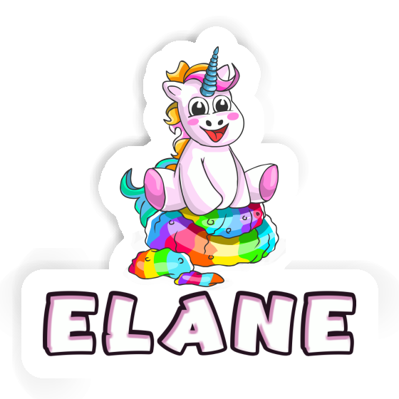 Bébé licorne Autocollant Elane Laptop Image