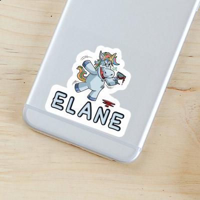 Sticker Wine Unicorn Elane Notebook Image