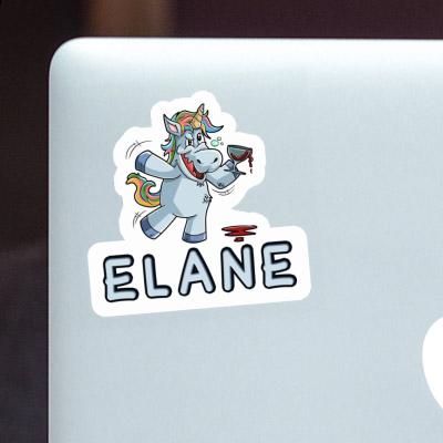 Sticker Wine Unicorn Elane Laptop Image