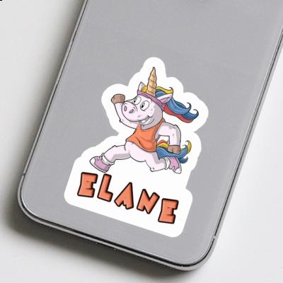 Sticker Elane Runner Laptop Image