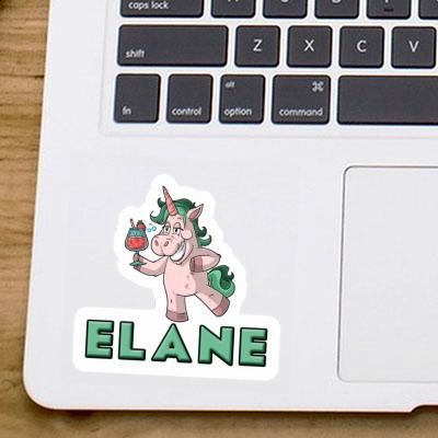 Sticker Party Unicorn Elane Laptop Image