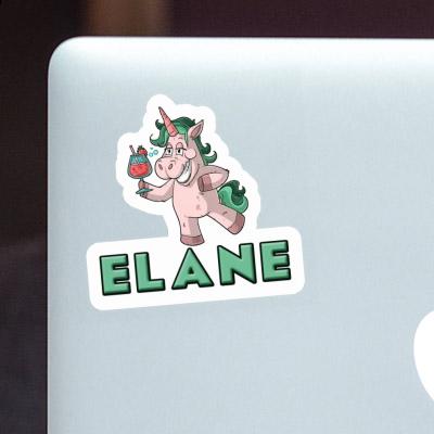 Sticker Party Unicorn Elane Laptop Image