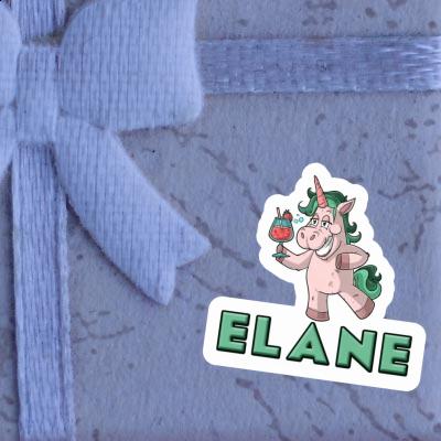 Licorne festive Autocollant Elane Laptop Image